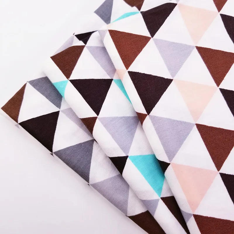 Серия геометрических узоров Лоскутная хлопковая саржевая ткань по метрам
