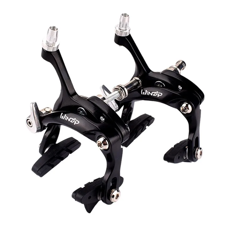 Road Bike Brakes Side Pull Caliper Front & Rear with brake pads Double Shaft U-Clamp Bicycle Brake Accessories U Brake Parts