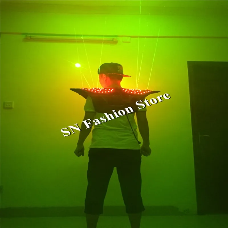 T28 вечерние костюмы для певиц дискотека лазерный жилет лазерное плечо очки