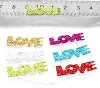 1000pcs love confetti embellishments mix color shiny surface finish 26mm