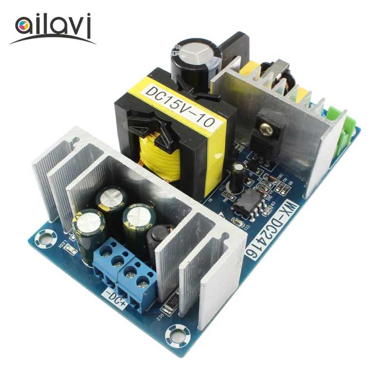 Módulo de Fonte de Alimentação Conversor de Energia Industrial de Alta Potência 150w Ac110v 220v para dc 15v 10a Fonte de alimentação de comutação