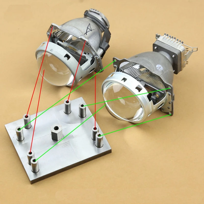 1 шт. позиционирующая Базовая пластина для Koito Q5 и Hella 3 HID Ксеноновые бифокальные
