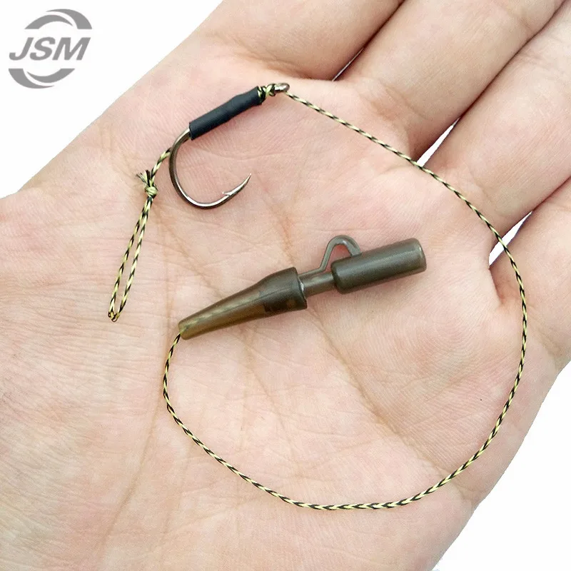 JSM 8 шт. рыболовные снасти для ловли карпа плетеная нить 8340 крючок поворотные