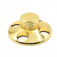 one piece lp gold plated hifi record player weight lp disc stabilizer turntable vinyl clamp