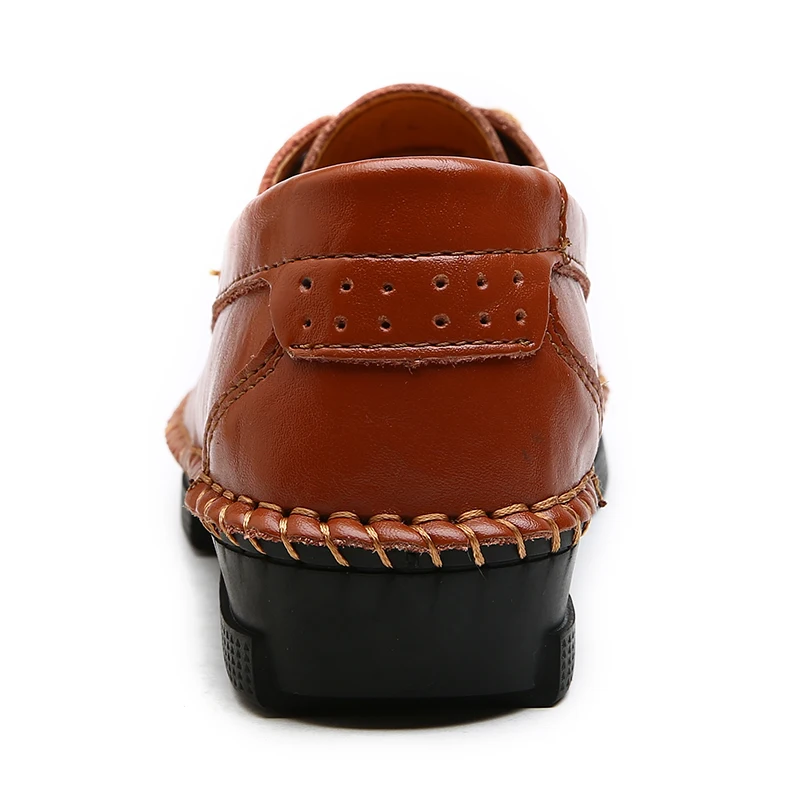 Модная женская обувь на плоской подошве удобная из натуральной кожи женские