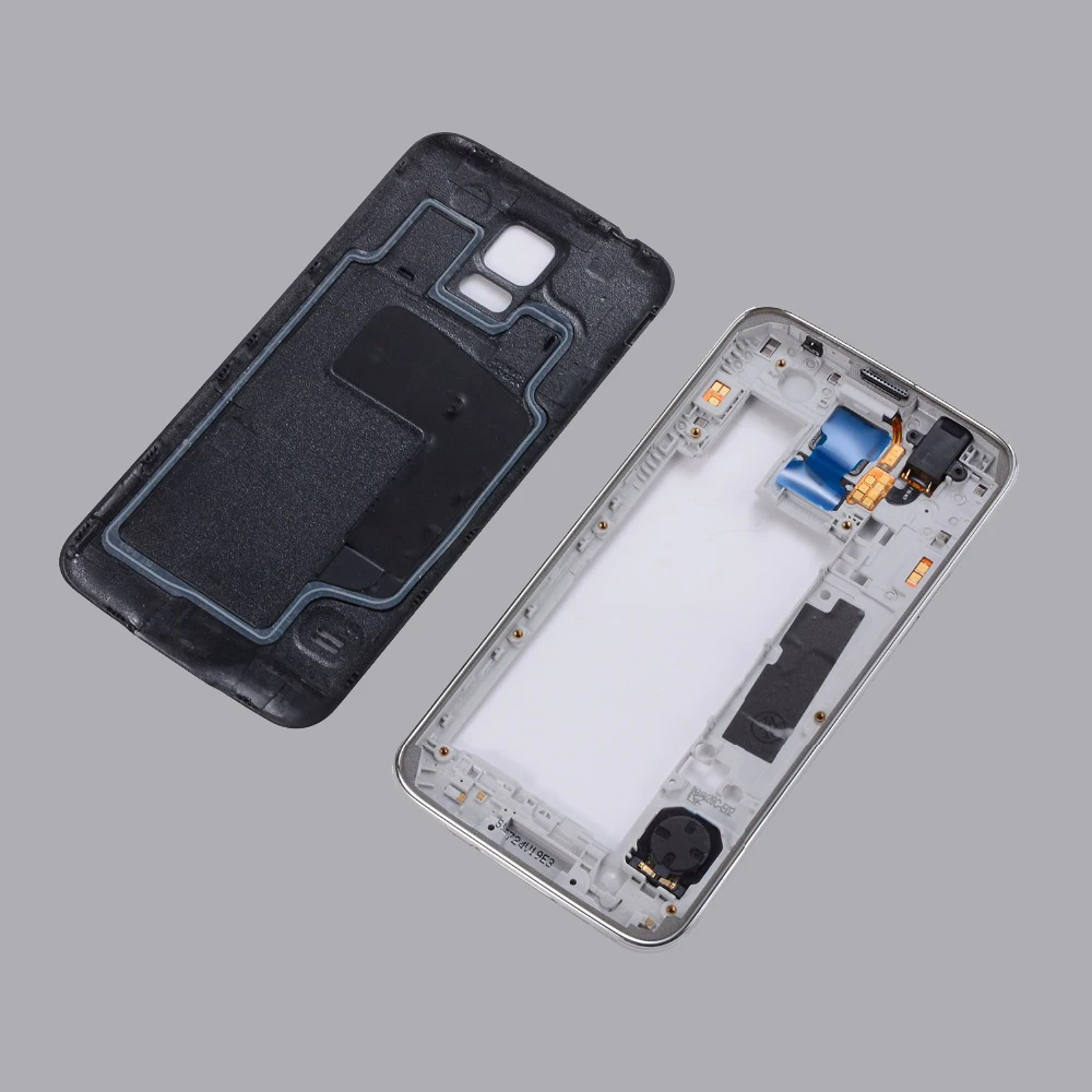 Корпус для Samsung Galaxy S5 i9600 G900F G900T G900V G900M G900P G900A средняя рамка + задняя крышка