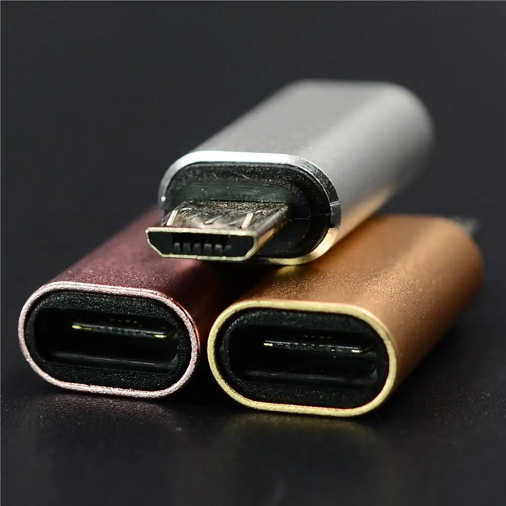 Металлический переходник Type C с разъемом Micro USB для адаптера C|Переходники и