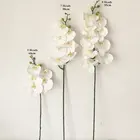 Искусственные головки Latex57911, искусственная Орхидея фаленопсис, кремниевые, полиуретан с эффектом реального прикосновения, для свадьбы