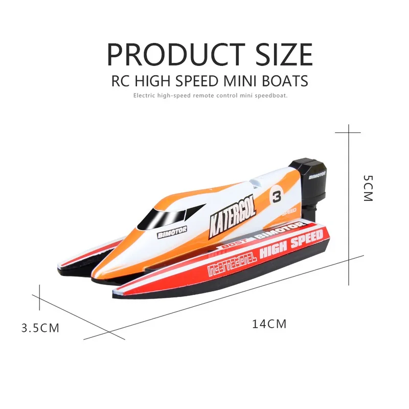 Remote Control Speed Boat Toys Mini RC Racing 2.4G Rechargeable High Plastic Electric Ship For Children Gift | Игрушки и хобби