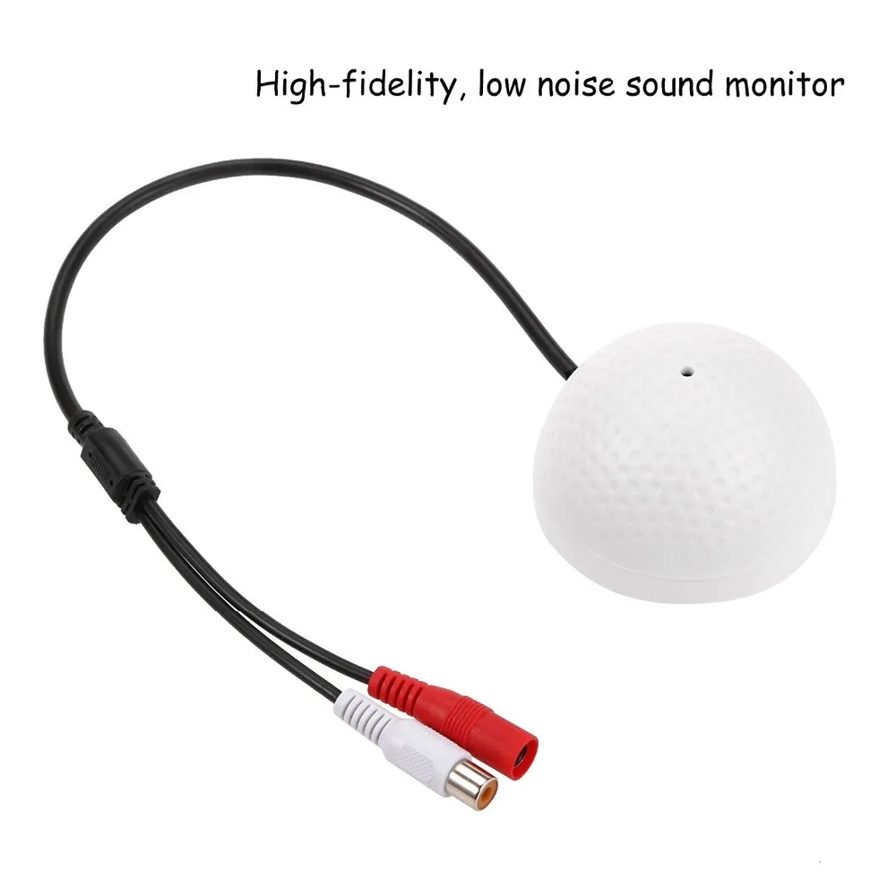 LOFAM CCTV Микрофон Аудио Захват устройства Высокая чувствительность широкий