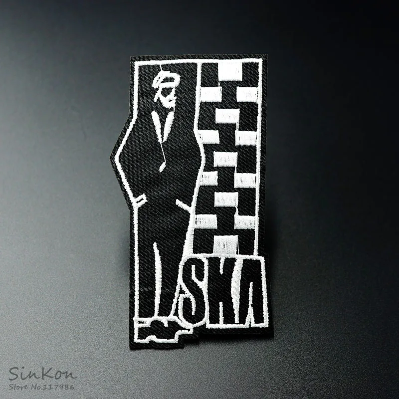 SKA (Size:6.0X10.0cm) DIY Cloth Badges Patch Embroidered Applique Sewing Label Clothes Stickers Apparel Ornament Badge | Дом и сад