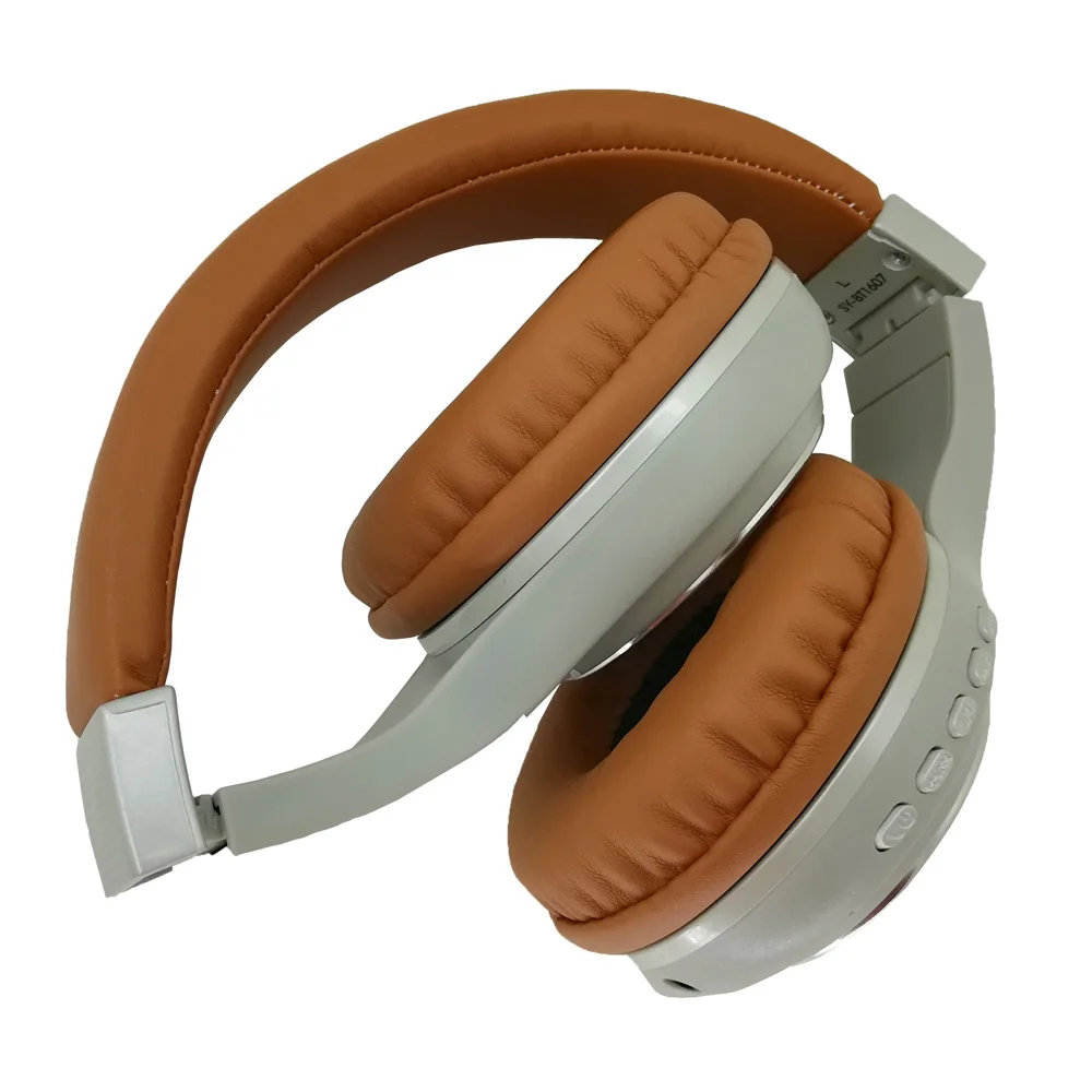 ECHILI Модные Bluetooth наушники беспроводные EQ MP3 плеер гарнитура с 3 5 мм AUX кабель для