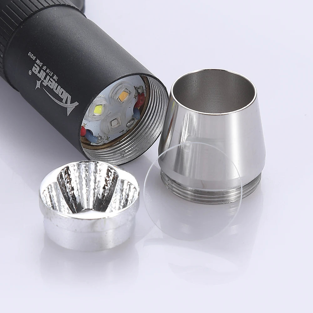 AloneFire SV310 5 Вт CREE светодиодный Белый Желтый и УФ 365nm вспышка светильник драгоценный камень Янтарный нефрит черный светильник светодиодный фонарь
