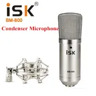 Конденсаторный микрофон ISK BM-800 BM 800, Оригинальный профессиональный микрофон для компьютерной студии, микрофон для записи музыки, трансляций