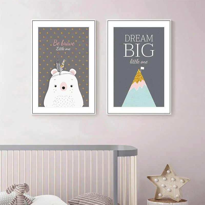 Заячьи ушки большие кавычки холст плакаты печать детская комната настенная