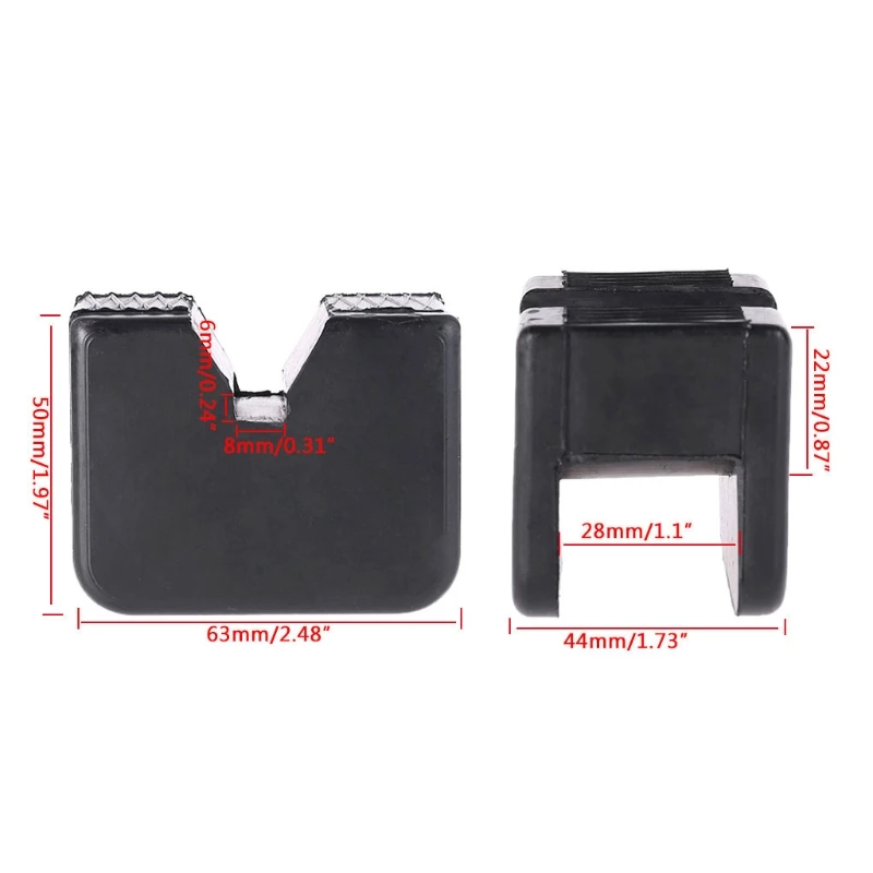 

New Square Universal Slotted Frame Rail Floor Jack Guard Adapter Pad Vehicle Repair