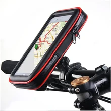 Bicycle Motorcycle Phone Holder Stand w/ Upgrade Waterproof Pouch Bag for iPhone 12 Pro Max Bike Handlebar Mount Suporte Celular