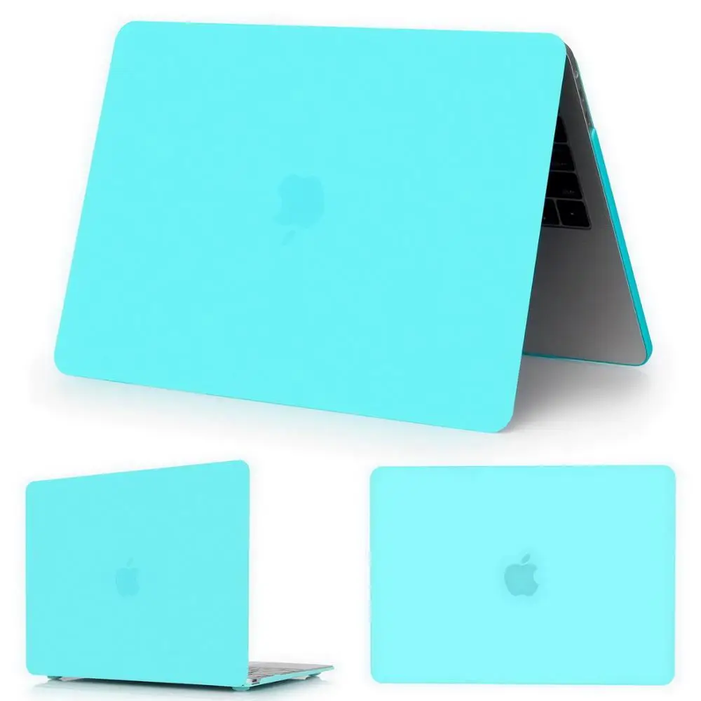 Популярный чехол для Apple Macbook Air 13 Чехол Pro retina 11,6 13,3 15,4 дюймов Сумка для ноутбука, Air 13 pro 13 15 Touch bar ID Чехол-A1932 - Цвет: Matte  shi Blue