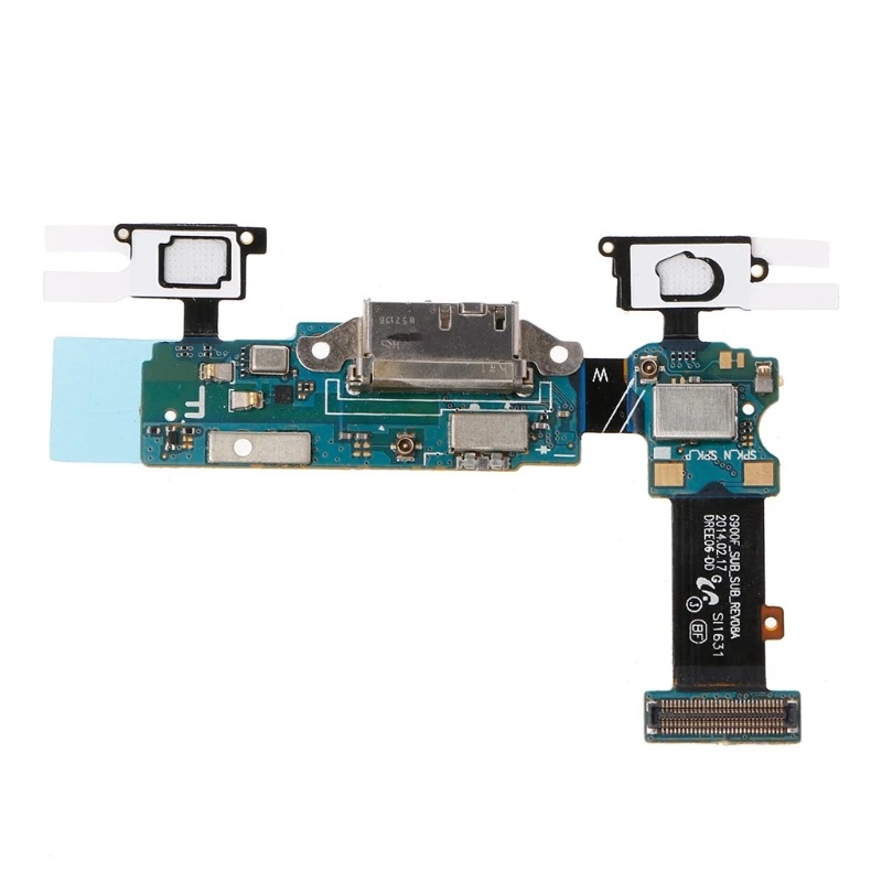 Free shipping USB Charging Port Connector Flex Cable Phone Parts For Samsung Galaxy S5 G900F G900I|Шлейфы для мобильных