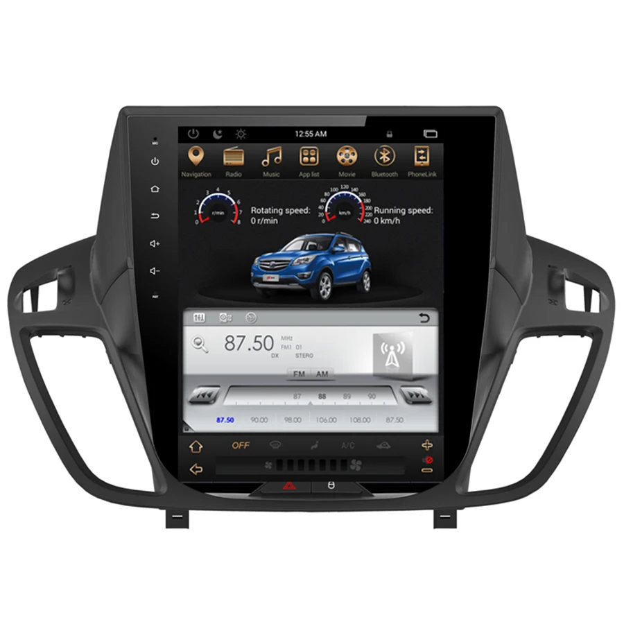 Asvegen Tesla Style 10 4 дюймов Android 6 0 четырехъядерный автомобильный мультимедийный DVD