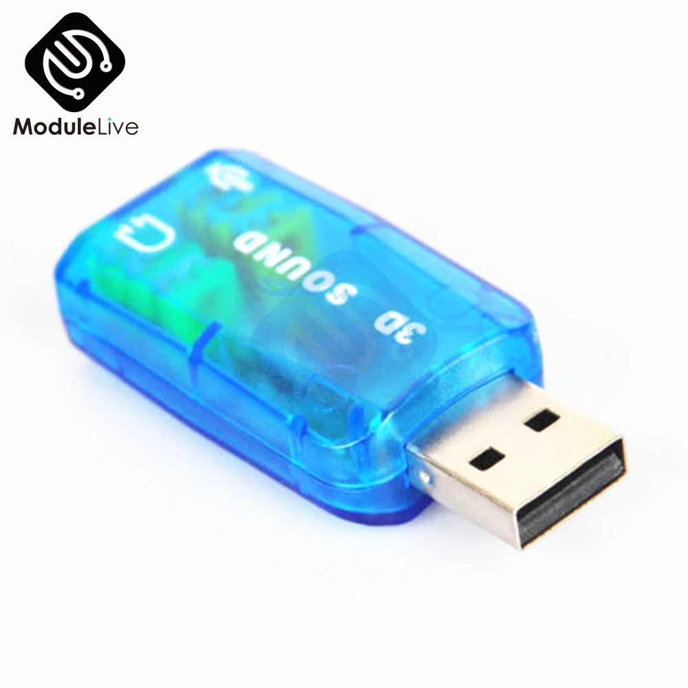Чипсет diymore CM108 USB 2 0 для 3D Аудио Звуковая карта адаптер Виртуальная 5 1 канальный
