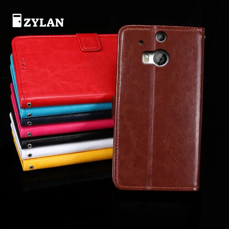 Чехол для zylan HTC One M8 роскошный кожаный чехол-бумажник откидной с подставкой и