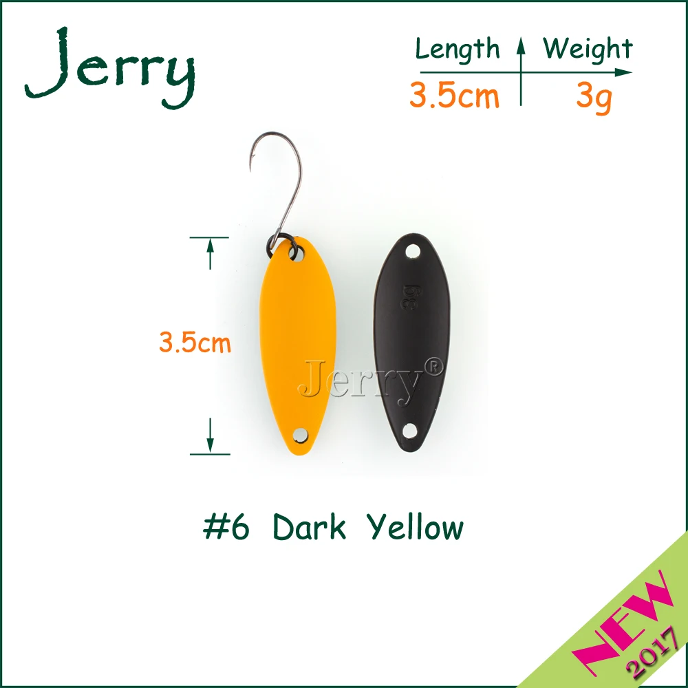 Jerry 1 шт. 2 г 3 4 5 площадь и поток форель ложка Ультралегкая Удочка приманка высокого