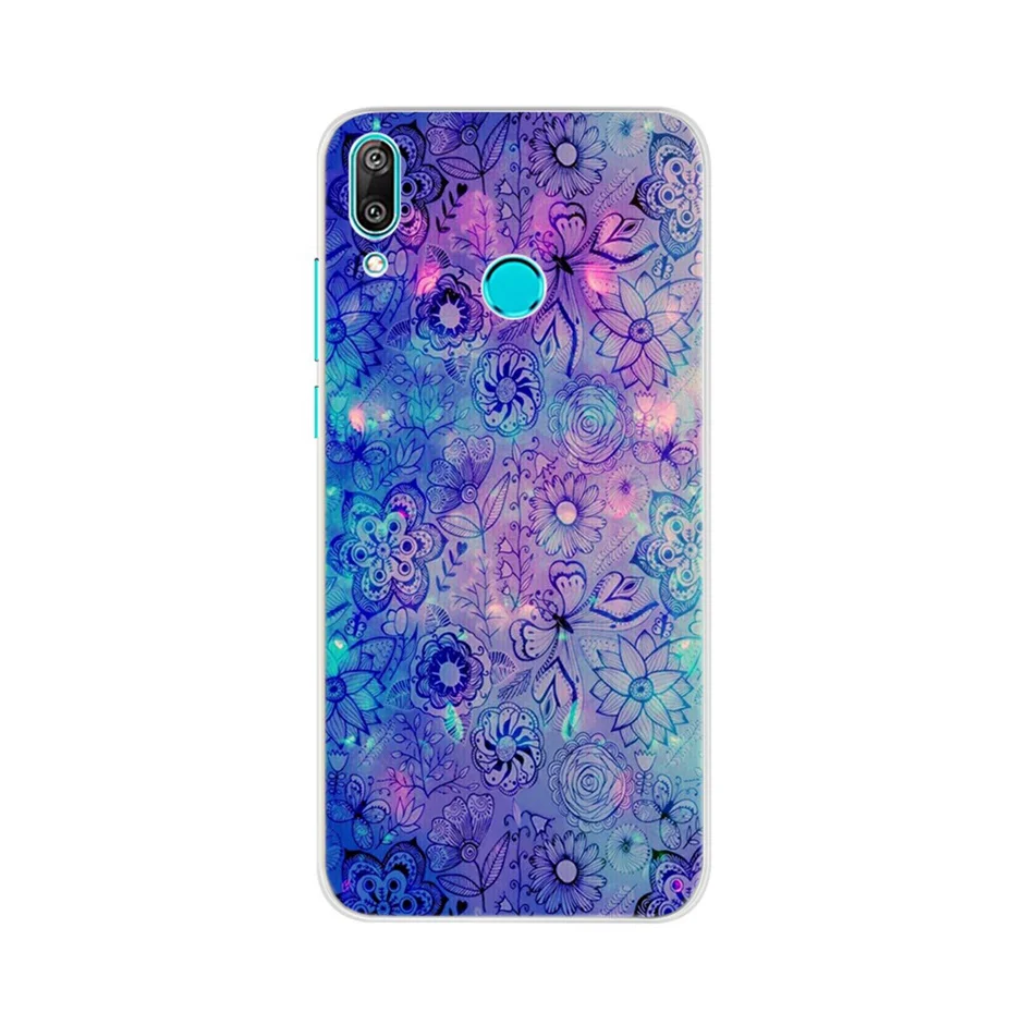 Темно-серый Чехол для huawei Y7 чехол Y7 Prime силиконовый чехол ТПУ бампер мягкая задняя крышка для Funda huawei Y7 чехол для телефона Capa - Цвет: Темно-серый