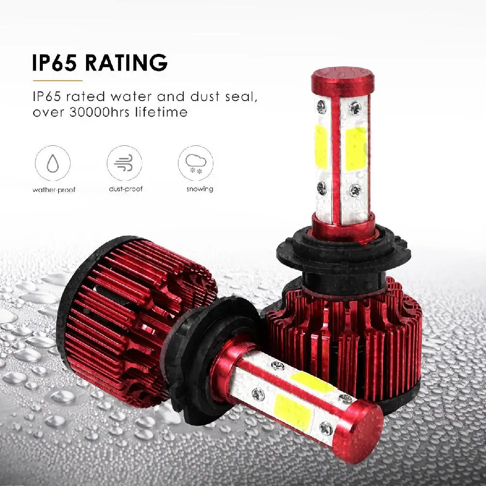 Partol X6 100 W Светодиодный H7 Автомобильный светодиодный фары 4 стороны светильник