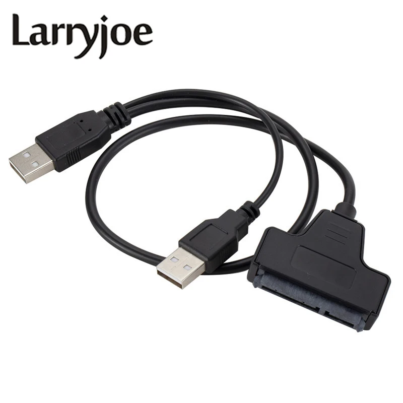 Кабель переходник Larryjoe USB 2 0 SATA 7 + 15pin для жесткого диска 5 дюйма ноутбука