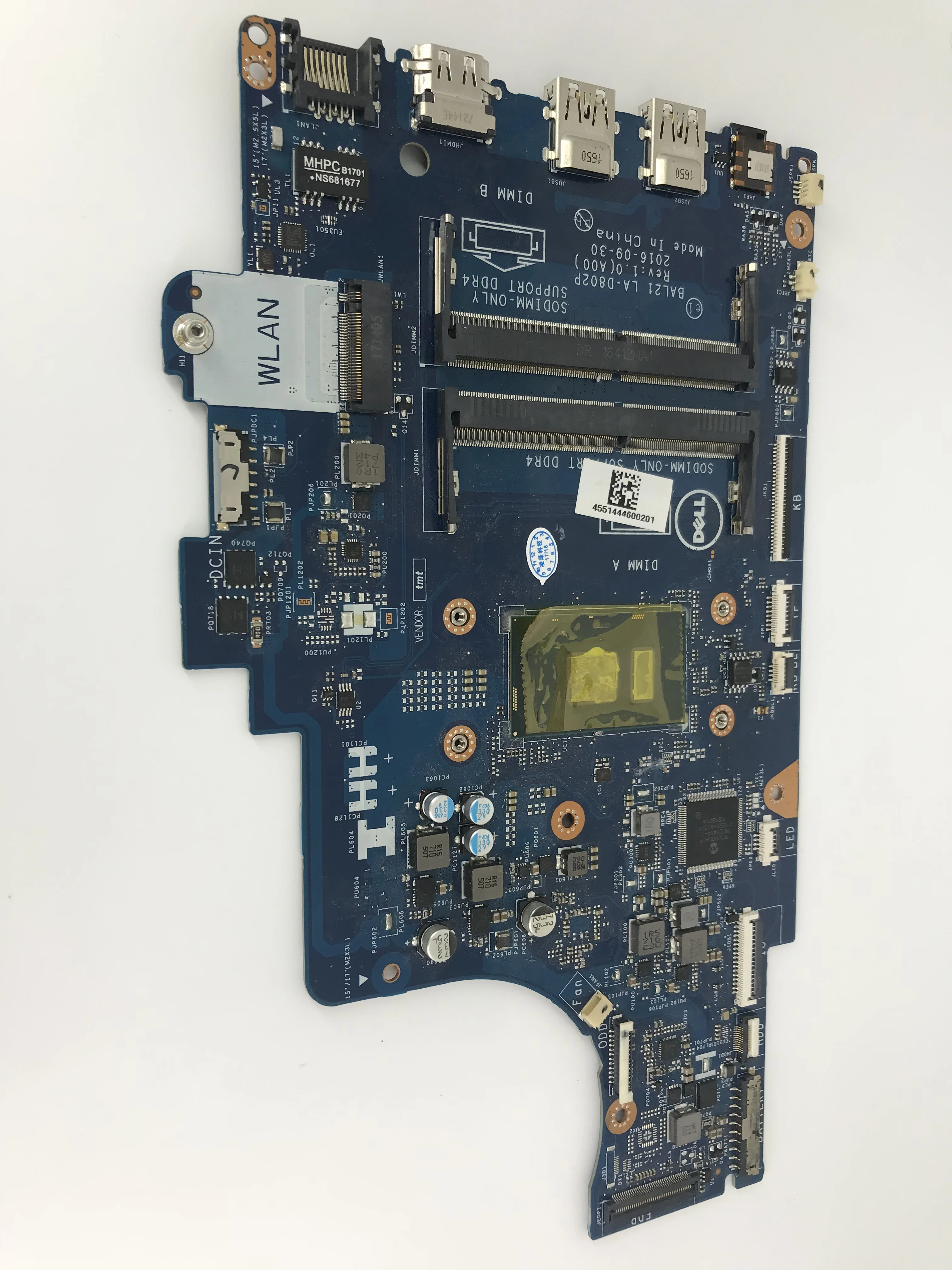 Материнская плата для ноутбука BAL21 LA-D802P Dell Inspiron 15 5567 материнская CN-0DG5G3 0DG5G3 DG5G3