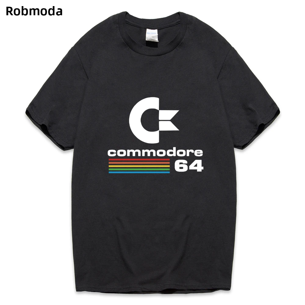 Летние Commodore 64 Футболки C64 SID Amiga Ретро 8 bit ультра классный дизайн белая футболка
