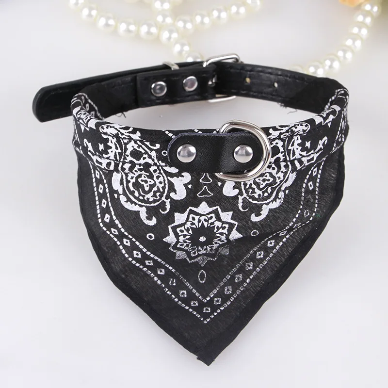 Puppy Neckerchief Adjustable Pet Dog Cat Neck Bandana Collar Scarf Accessories for Cats &amp Small Dogs Black Red Blue Pink Purple | Дом и сад