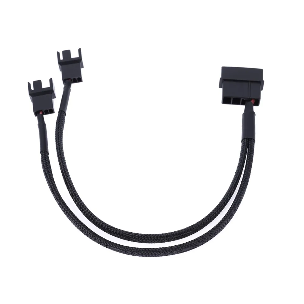 5 шт. силовой кабель 25 см 12 В 4pin IDE Molex в 2 портовый 3Pin/4Pin охлаждающий вентилятор