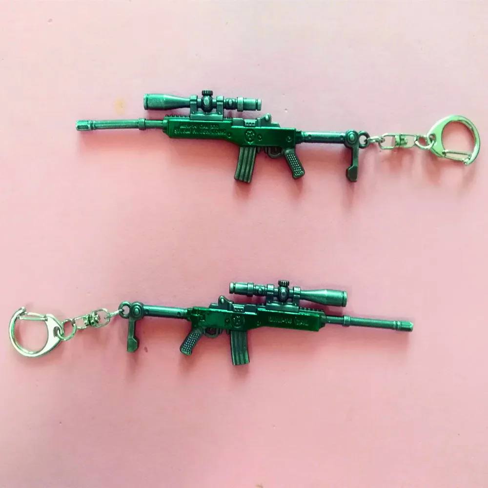 300 шт. 12 см PUBG игра CS брелки 98 K, UMP9, M4, AWM брелок в виде меча пистолет модельный брелок в форме оружия подвеска подарки