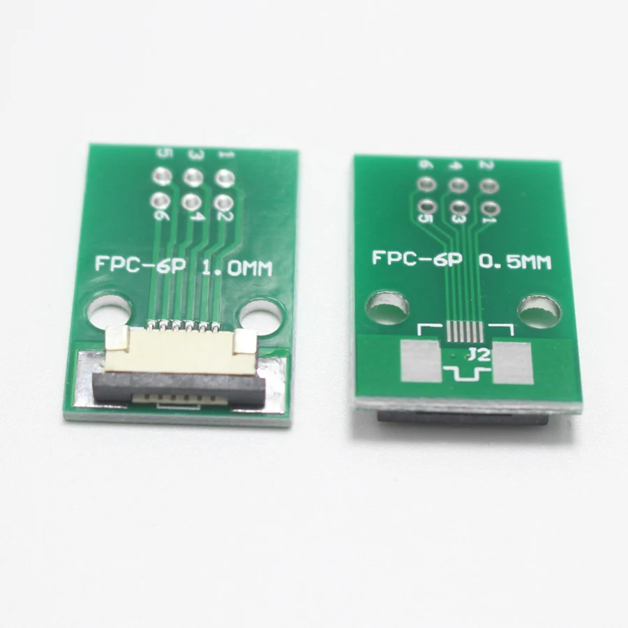 1 шт. 6P FPC Адаптерная пластина 0 мм Шаг 6Pin Вниз Тип выдвижной штекер до 2 45 плоский
