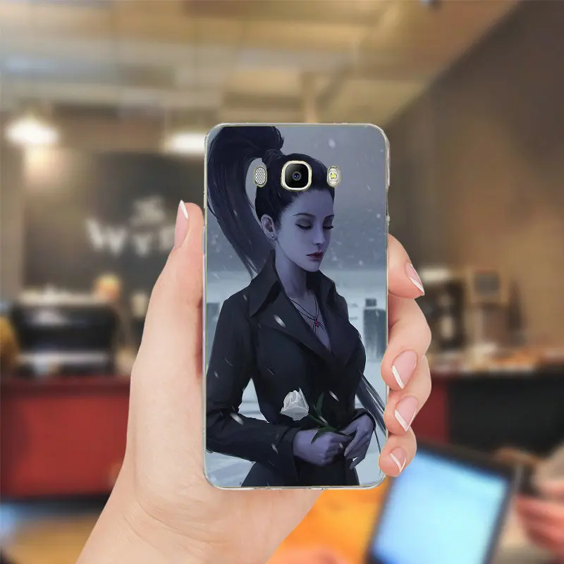 Вдоводел Overwatchs работа мягкого ТПУ прозрачный мобильный телефон чехлы для Samsung