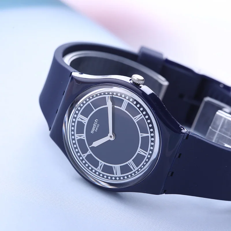 Часы swatch классический цвет код серии синий Нейтральный Кварцевые часы