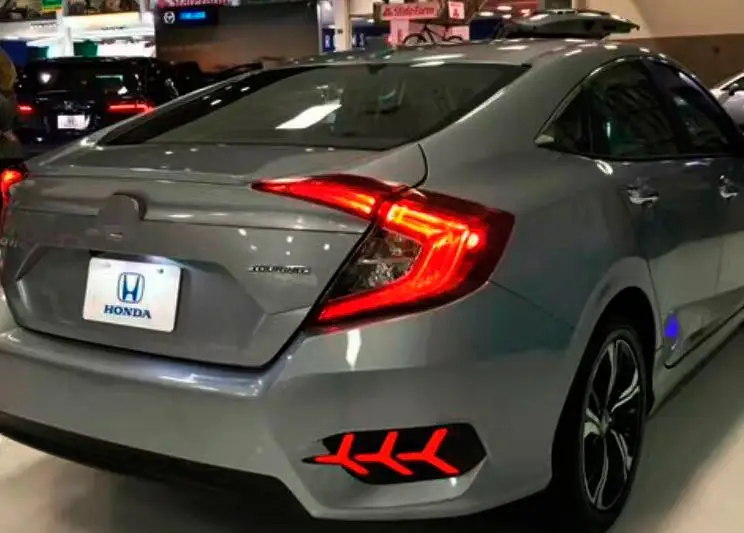 12 В светодиодный задний бампер противотуманная фара для Honda Civic 10th 2016 2017 дальнего
