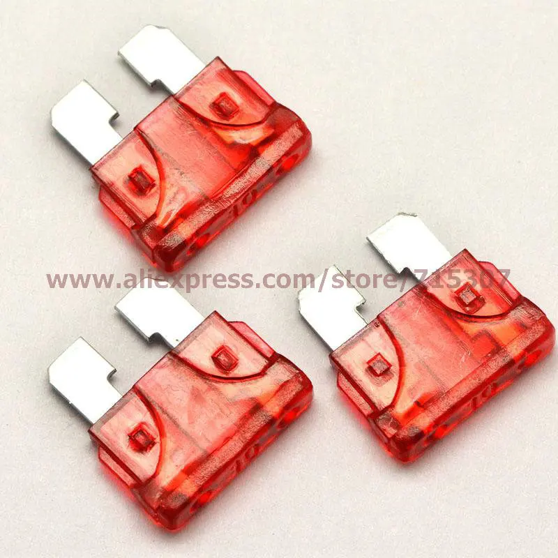 PHISCALE 20 шт Средний автомобиль/предохранитель ксеноновой лампы 10A | Обустройство