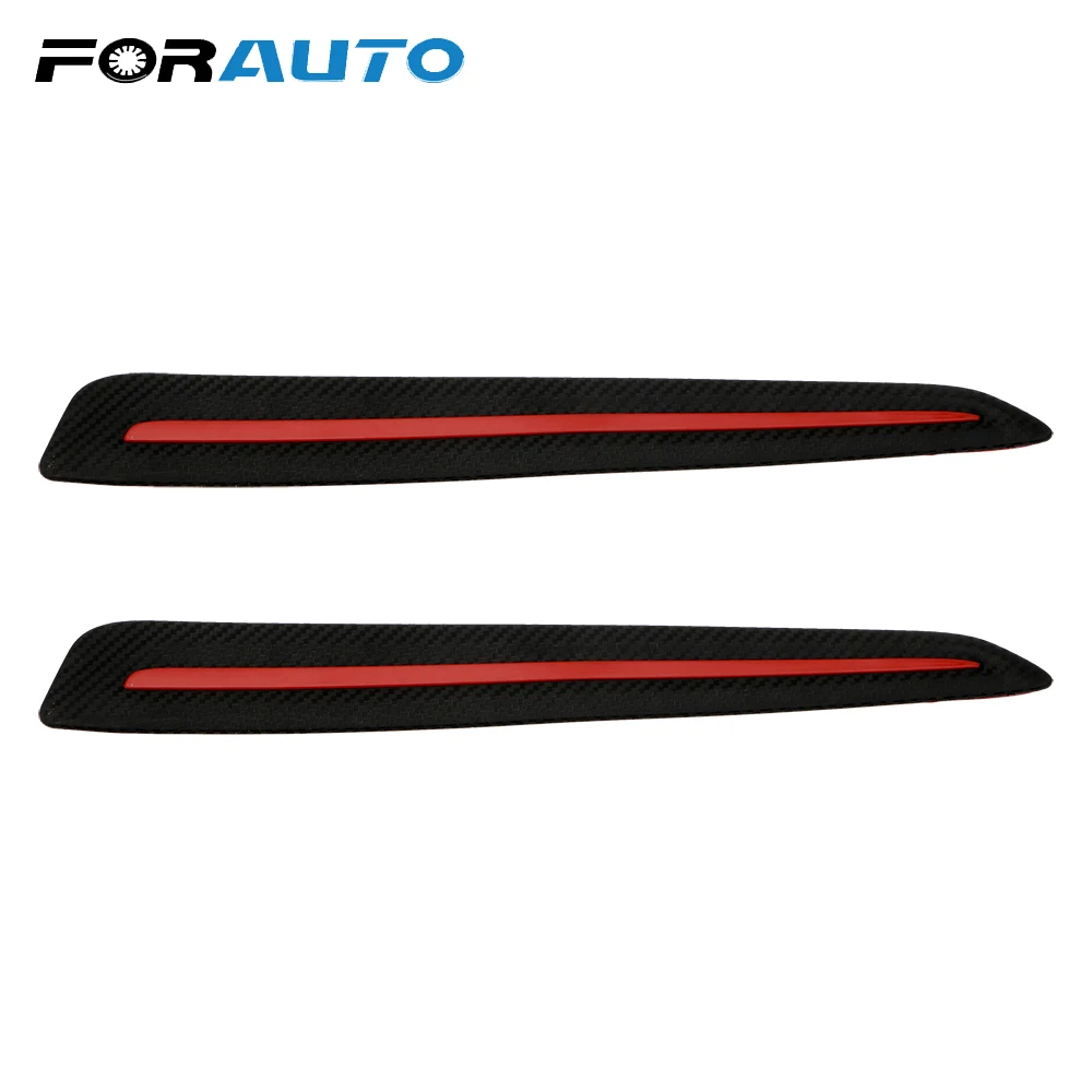 

Car-styling Anti Collision Auto Decoration Car Front/Rear Edge Corner Guard Strip 2 Pieces Bumper Scratch Protection Car Sticker