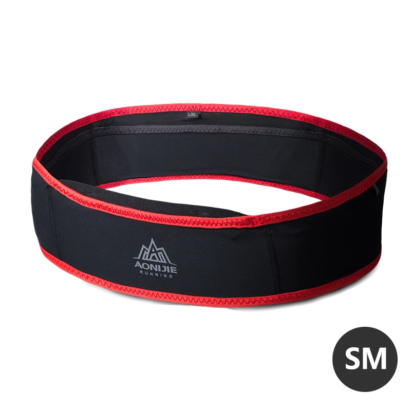 SM Black Red AONIJIE W938 тонкий беговой поясной ремень сумка для бега поясная сумка для путешествий деньги марафон тренажерный зал тренировки фитнес 6,9 В держатель мобильного телефона - Цвет: SM Black Red