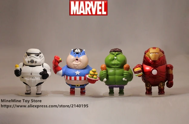 DISNEY Marvel Мстители Звездные войны капитан Америка 12 см фигурка аниме мини