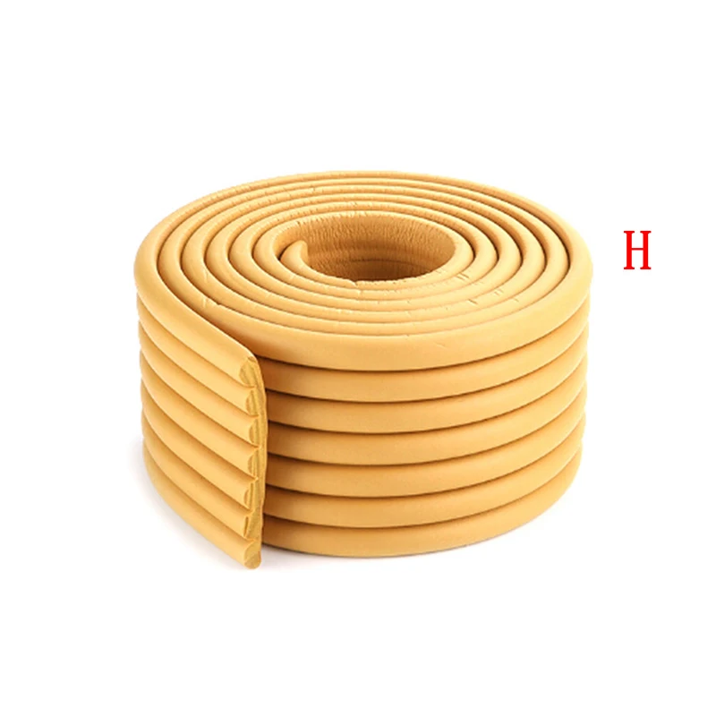 Wooden Color 2 м детская защита ограничитель стола полосы устройства для детской безопасности стеклянная кромка мебель ужас Крушение Бар угловая защитная лента из пенки столкновения - Цвет: Wooden Color