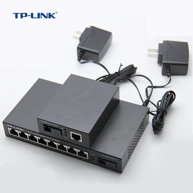 TP Link TL FC318B 3/TL FC311A 3 3KM SC Одномодовый медиа конвертер гигабитный оптоволоконный