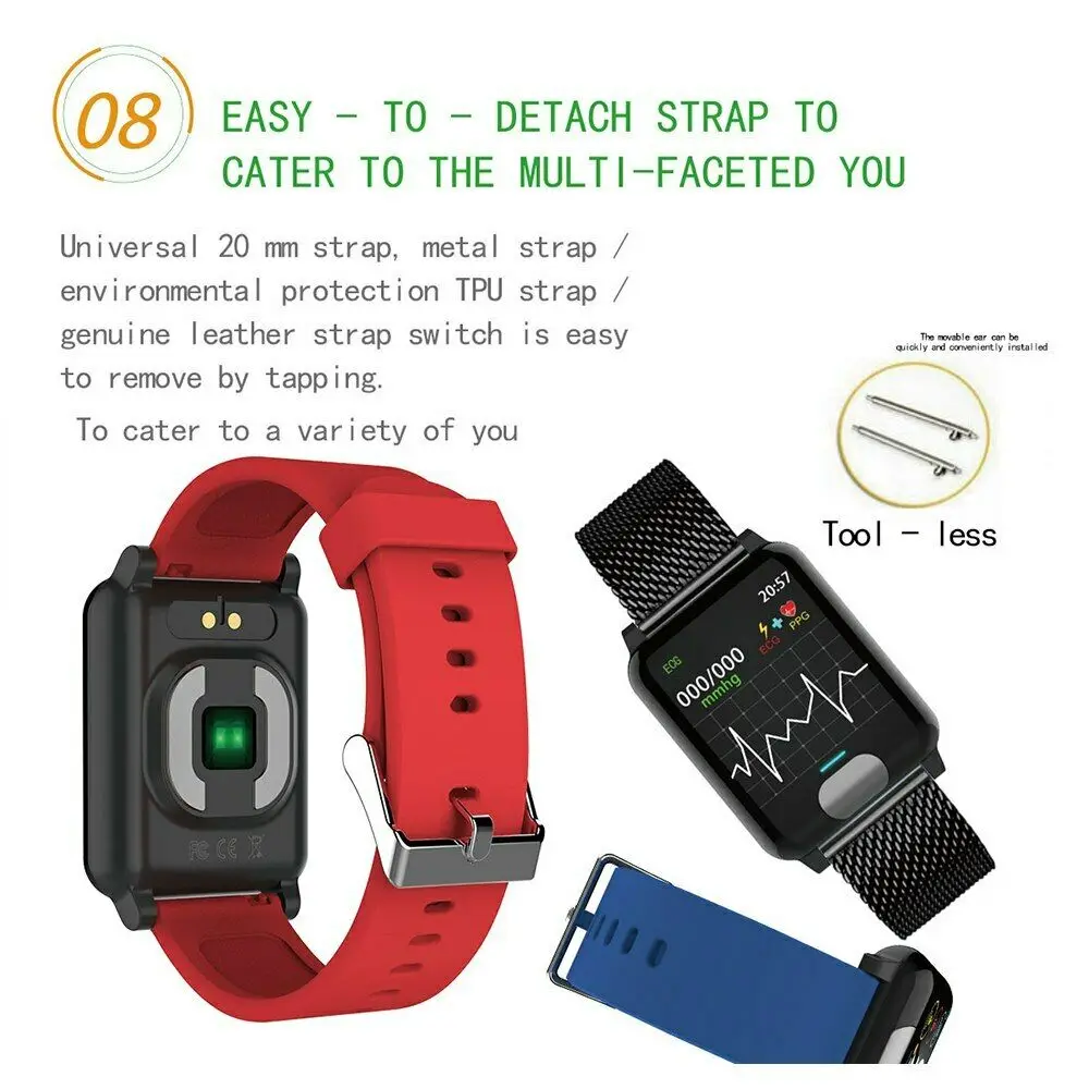 Смарт часы Timethinker E04 для мужчин и женщин Reloj ECG + PPG с пульсометром фитнес трекером PK