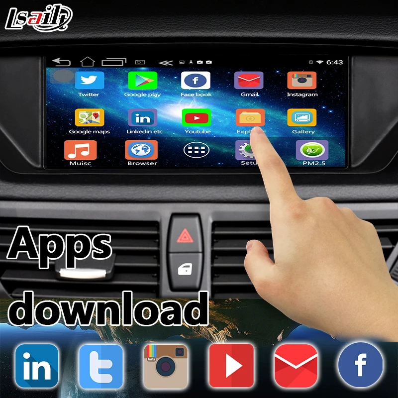 4 х ядерный 2G Android навигация + Корея Интерфейс для BMW X6 слуховой аппарат с Miracast