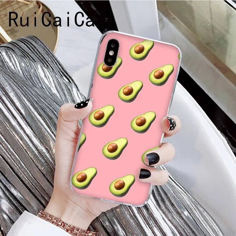 RuiCaiCa авокадо кокосовое лето furit из популярного мультфильма чехол для телефона