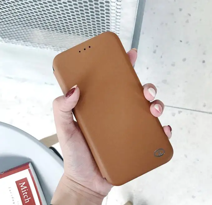 GT высококачественный кожаный флип-чехол, чехол для мобильного телефона iPhone x, XR, XS, 8 plus, 8, 7, 7 plus, 6, 6s, 6s plus, Роскошный чехол для мобильного телефона - Цвет: brown