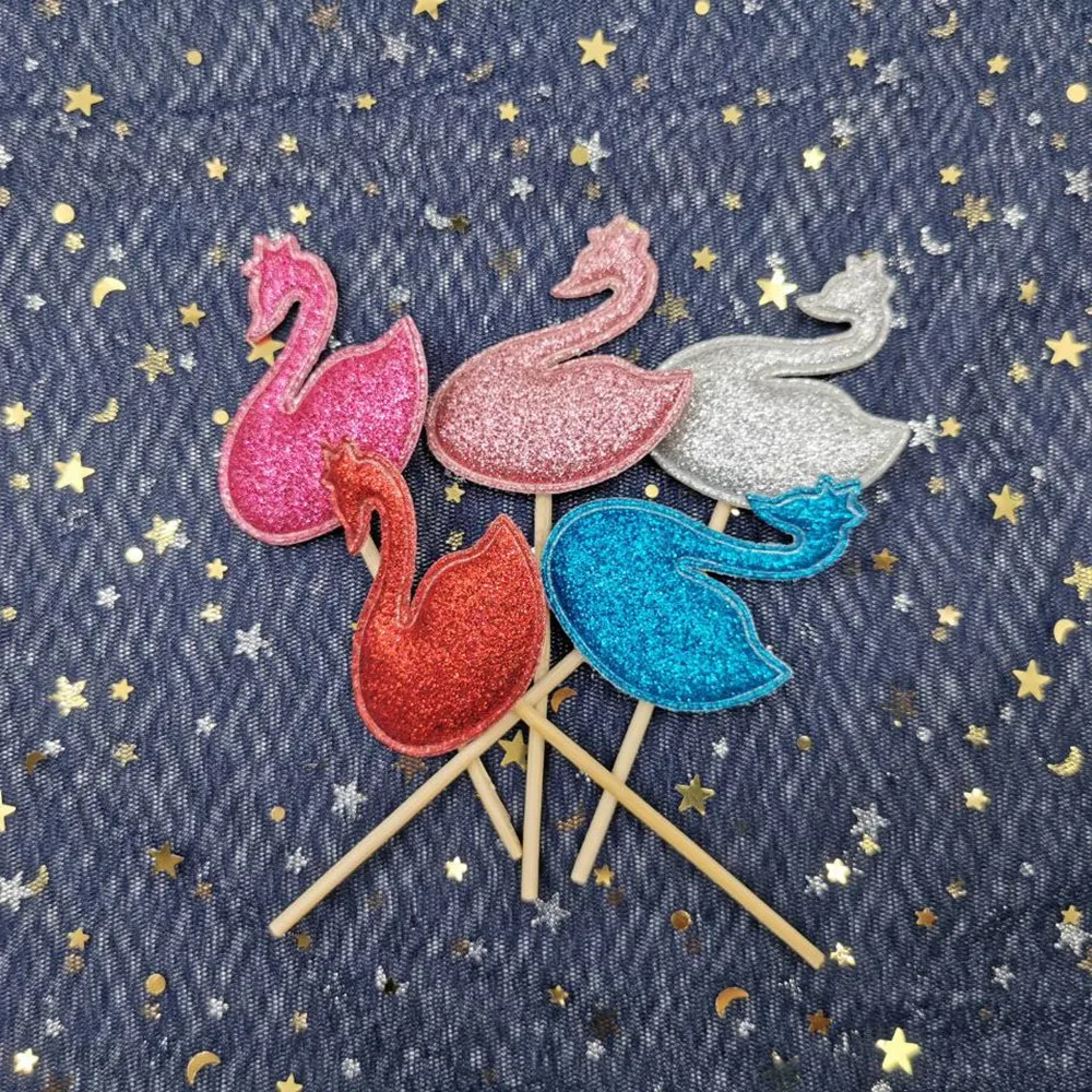 5 шт. мерцающие праздничные принадлежности сердце Гусь звезда Кот торт флаг день